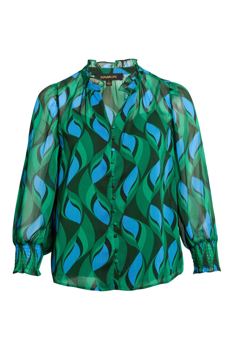 Tommie Long Sleeve Top, Main, color, EMERALD-BLUE