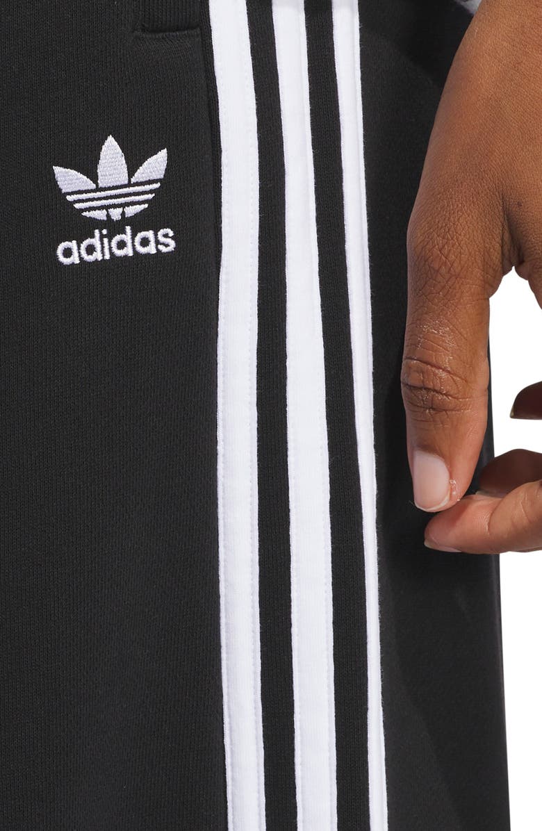 adidas Originals 3-Stripes Wide Leg Cotton French Terry Pants, Alternate, color, 