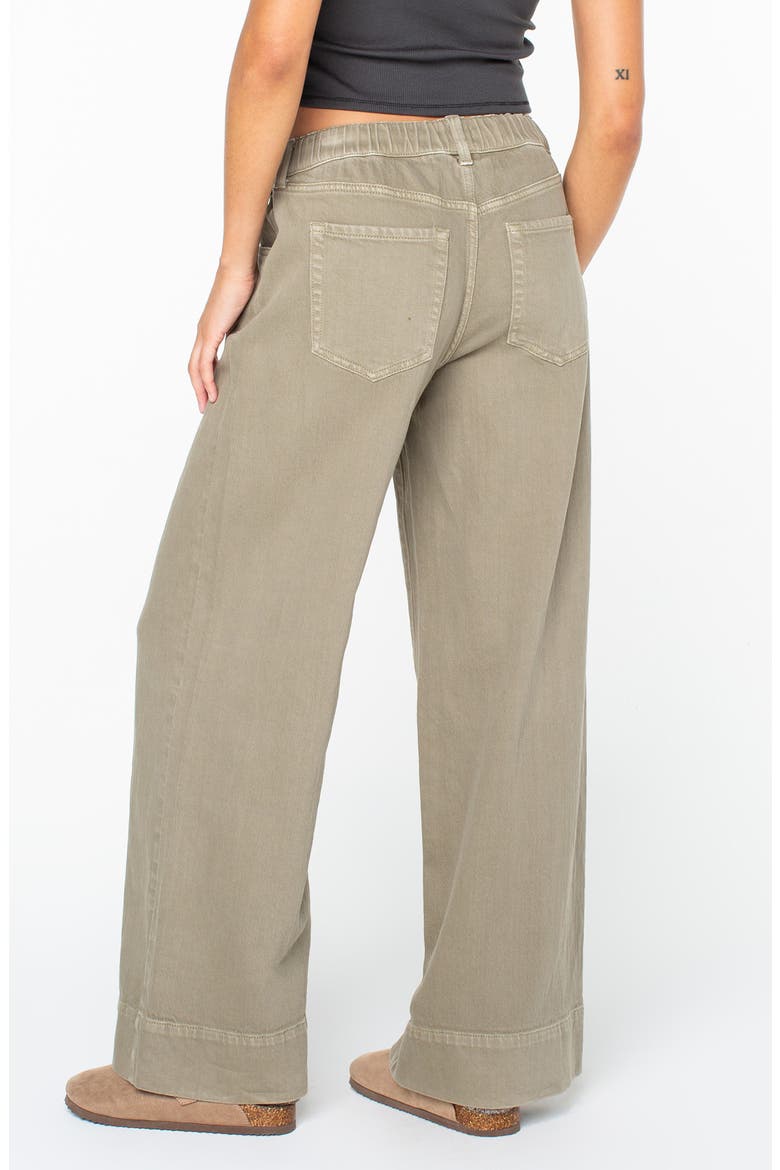 Finley Wide Leg Drawstring Jeans, Alternate, color, VETIVER
