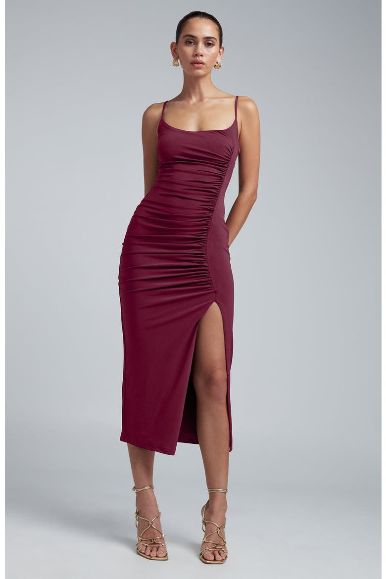Lani Dress, Alternate, color, Burgundy