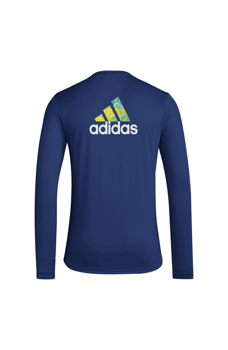 adidas Men's adidas Navy Nashville SC Local Pop AEROREADY Long Sleeve T-Shirt, Alternate, color, 