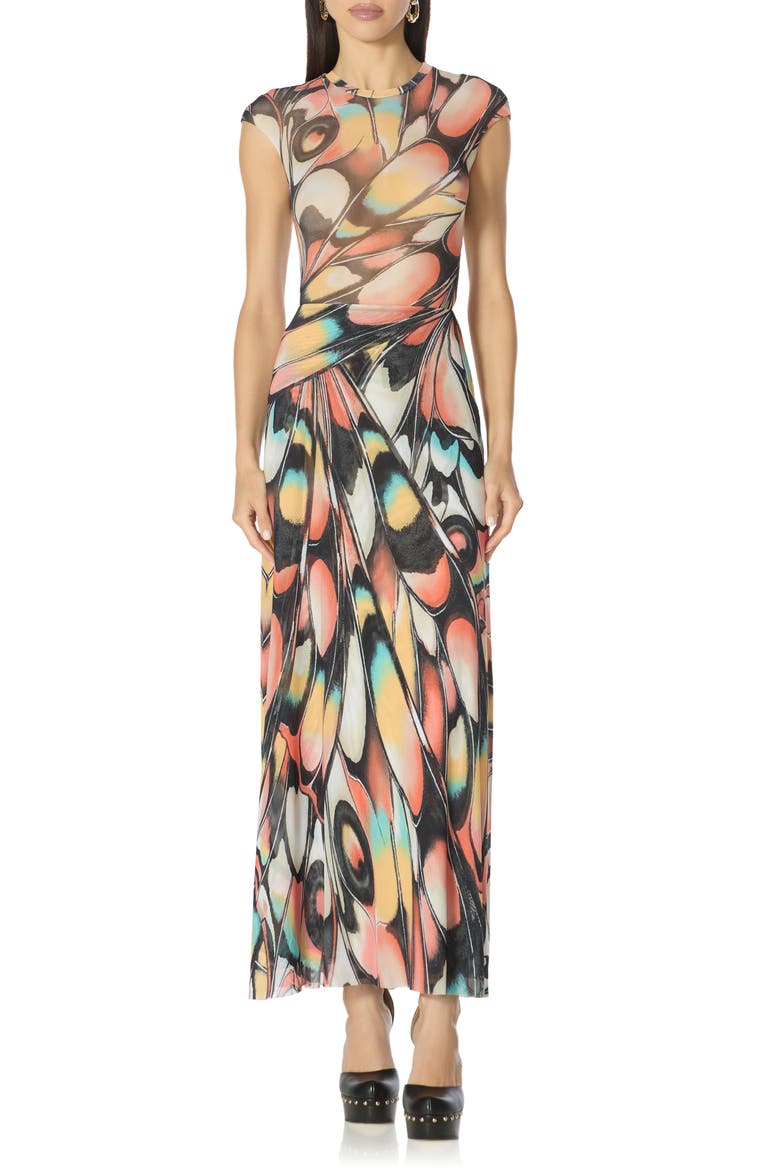 Sera Ankle Length Skirt, Alternate, color, BRANDY BUTTERFLY