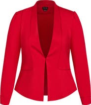 City Chic Liana Stretch Ponte Jacket