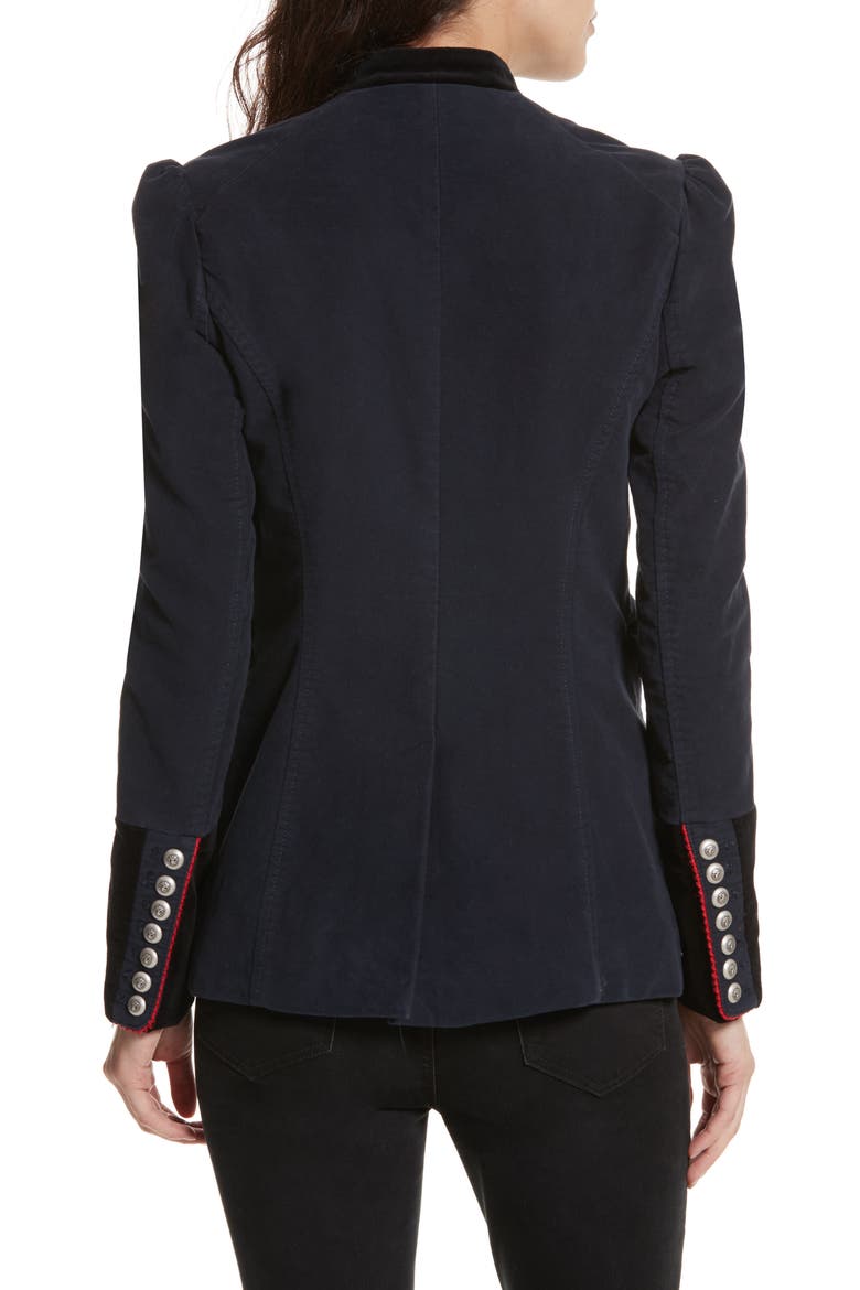 Seamed & Structured Blazer, Alternate, color, NAVY