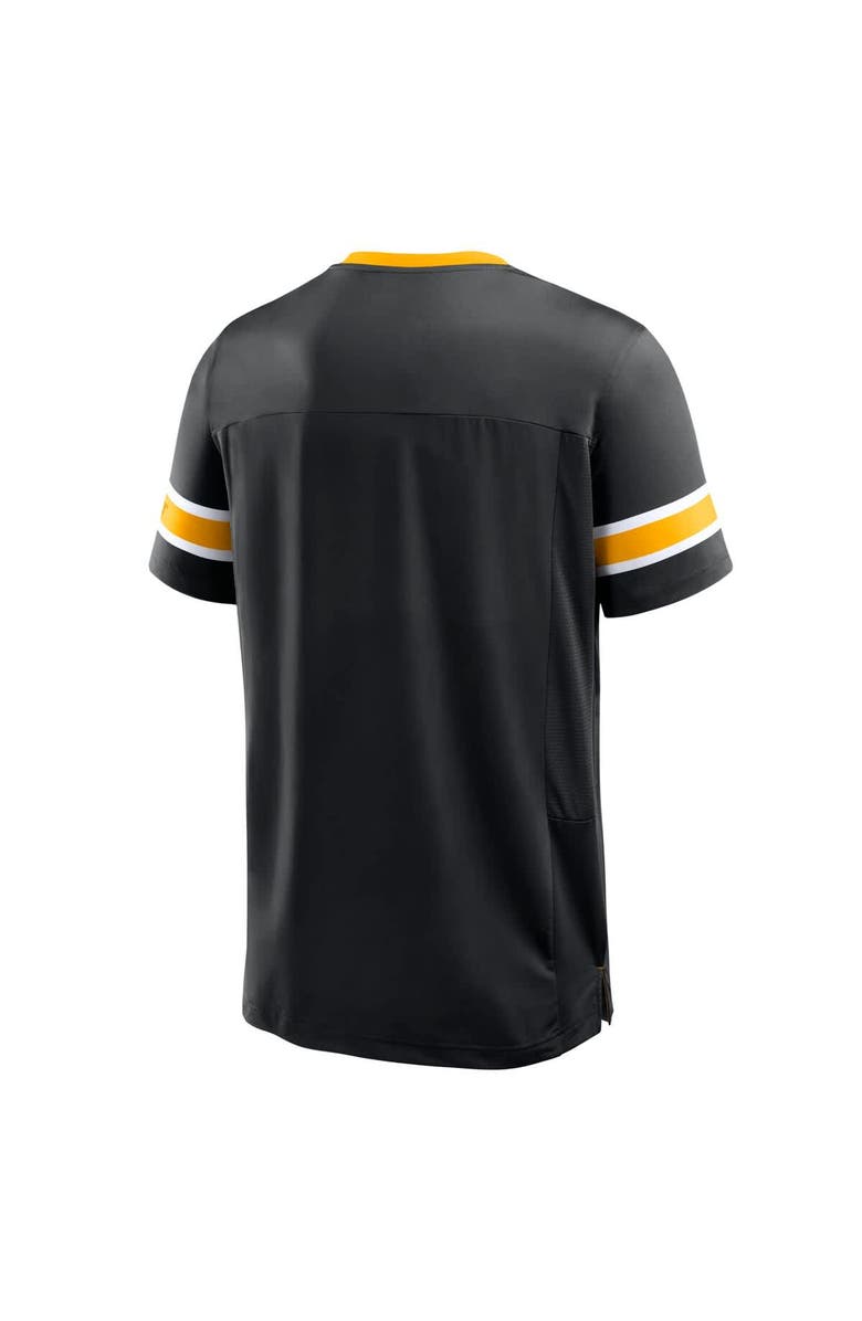 FANATICS Men's Fanatics Black Pittsburgh Steelers Hometown Premium Hashmark V-Neck T-Shirt, Alternate, color, Black