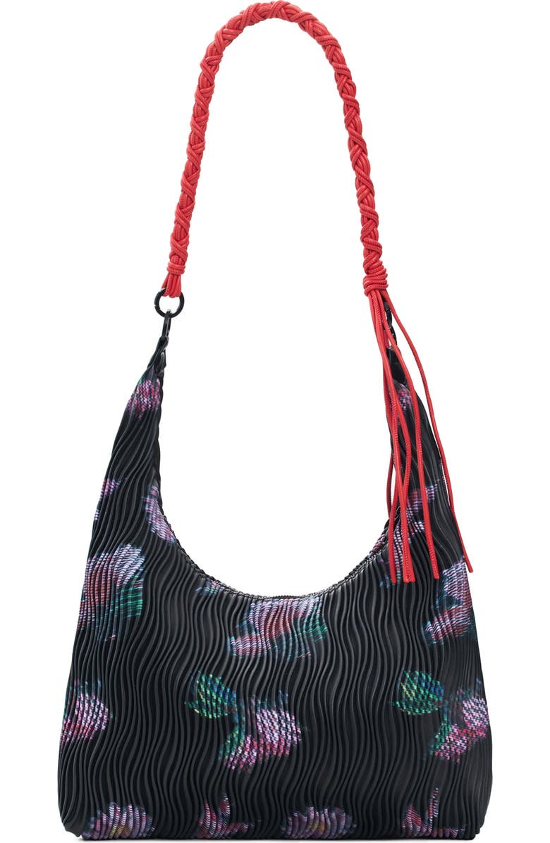 Desigual Faux Leather Shoulder Bag, Alternate, color, Black