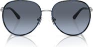 Michael Kors Empire 58mm Gradient Aviator Sunglasses