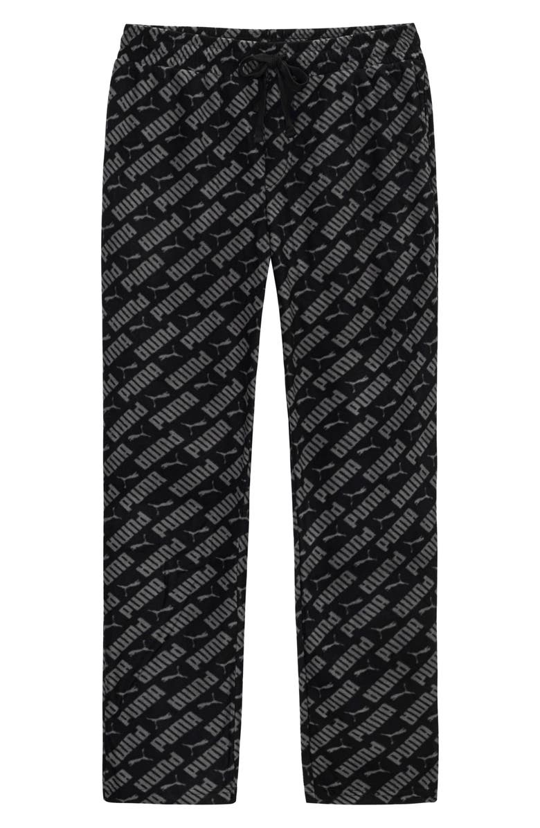 PUMA Microfleece Lounge Pants, Alternate, color, Black