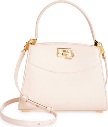 FERRAGAMO Small Studio Box Leather Top Handle Bag | Nordstrom