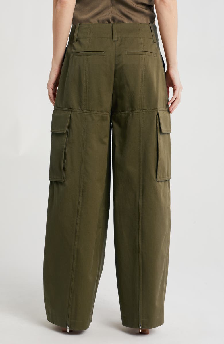 A.L.C. Hudson Wide Leg Cargo Pants, Alternate, color, Olive Green