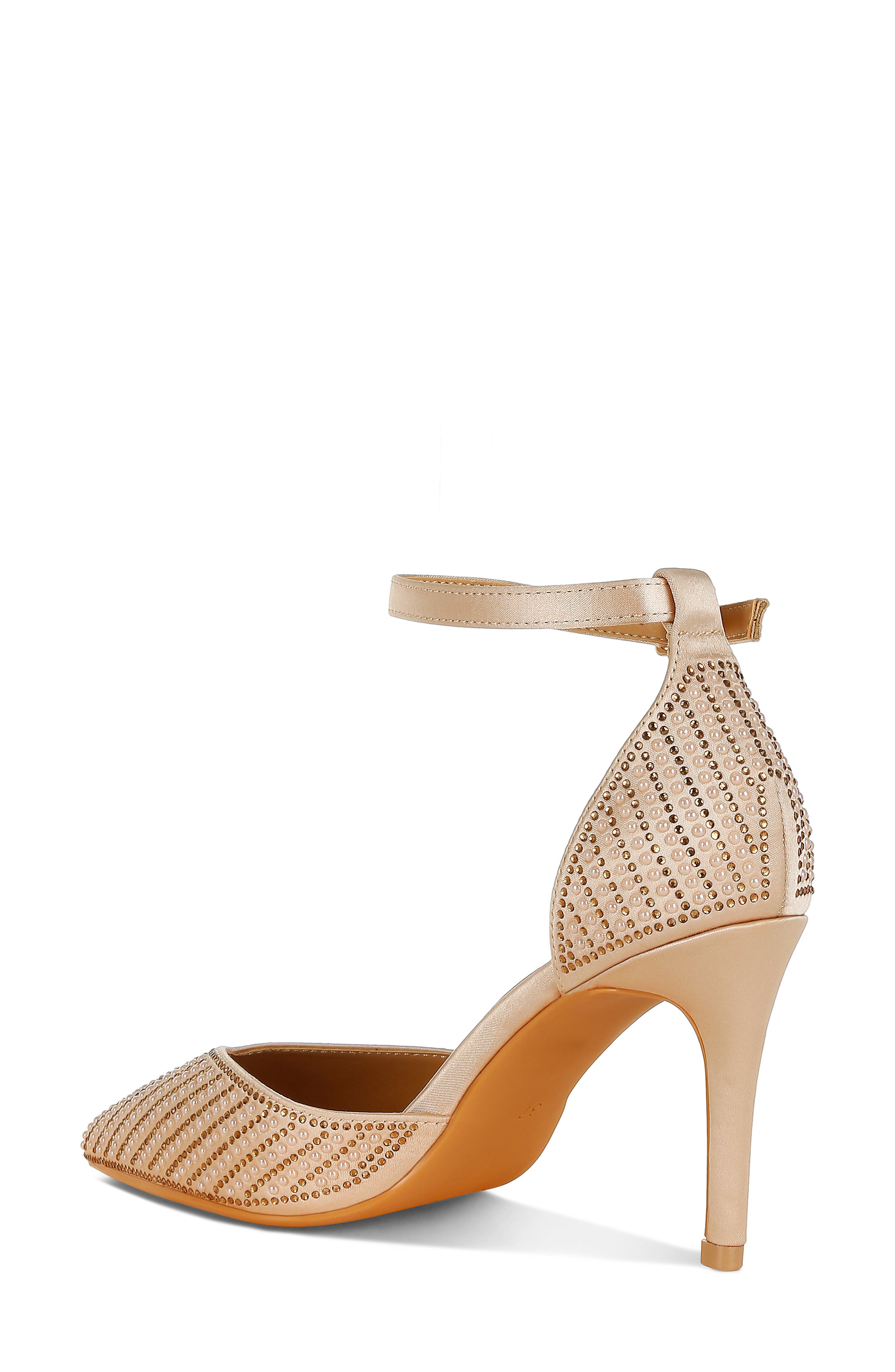 LONDON RAG Wanda Ankle Strap Pump, Alternate, color, Gold
