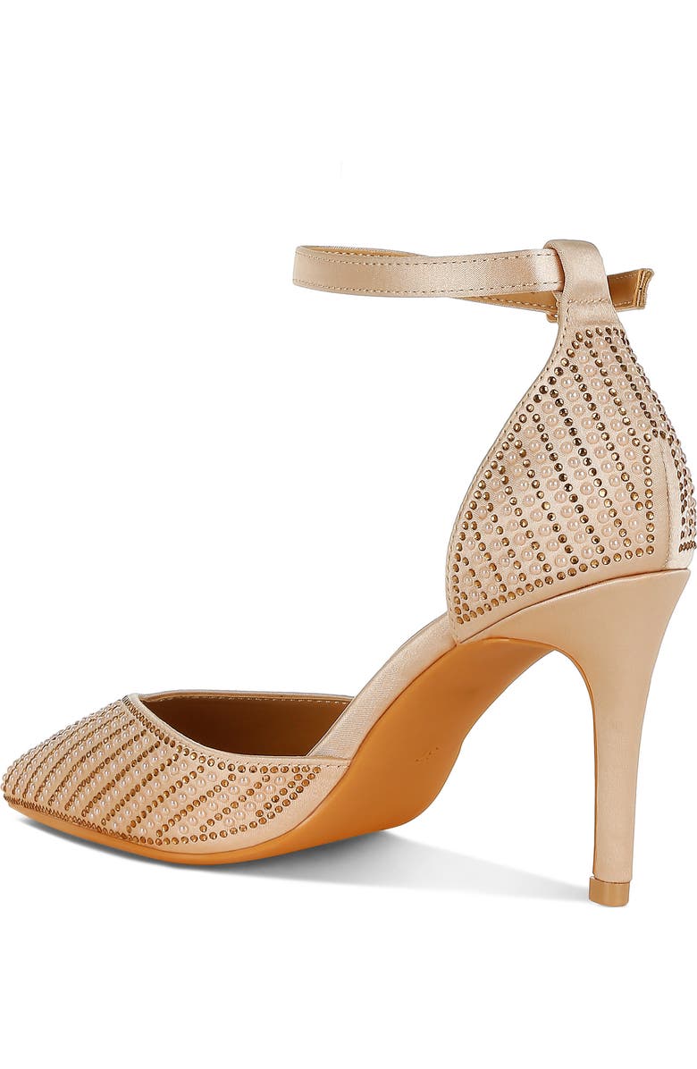 LONDON RAG Wanda Ankle Strap Pump, Alternate, color, Gold