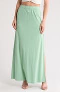 GO COUTURE Slit Maxi Skirt