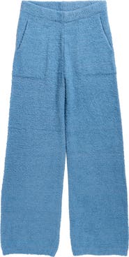 TENLY Kids' High Pile Fleece Wide Leg Pants