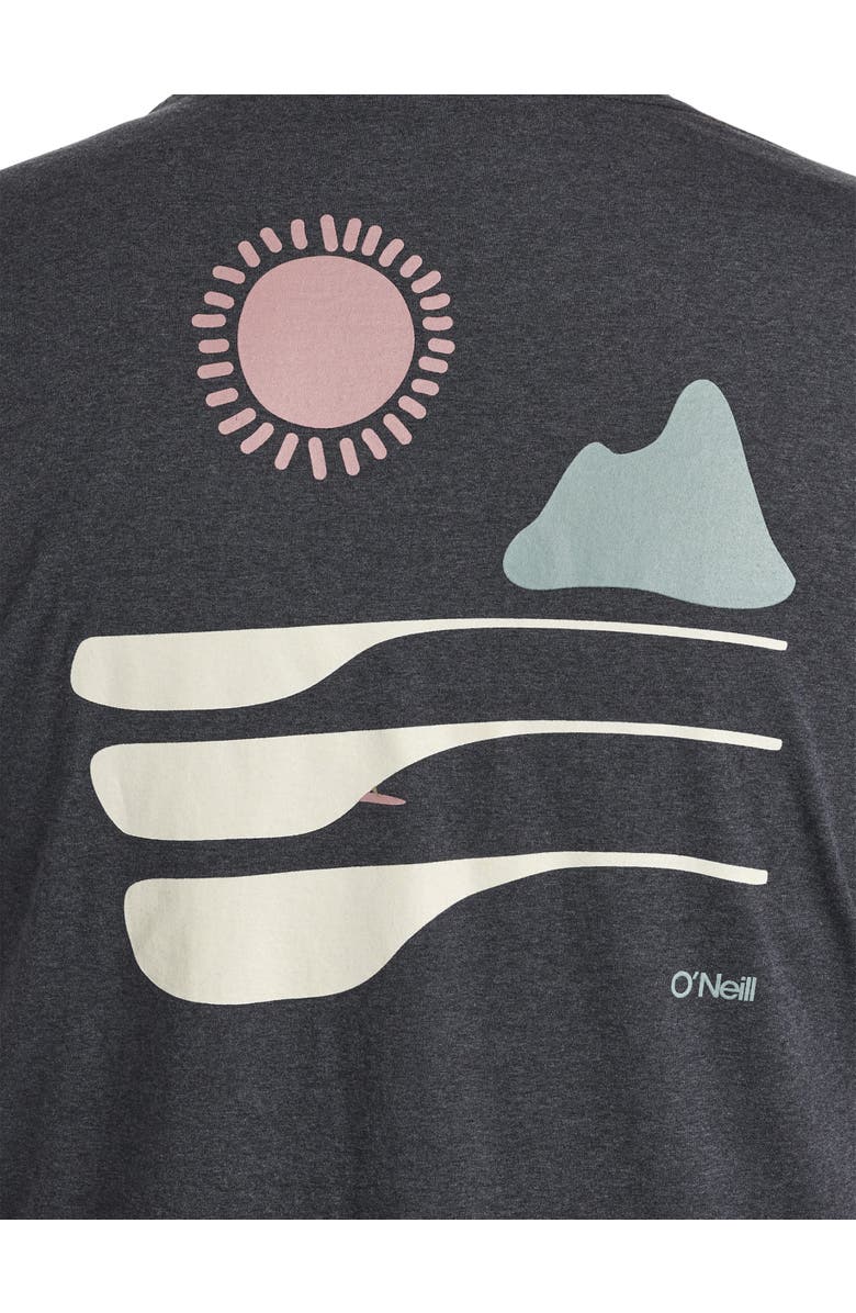 O'Neill Big & Tall Barrel Ride Graphic Tee, Alternate, color, Black Char Heather