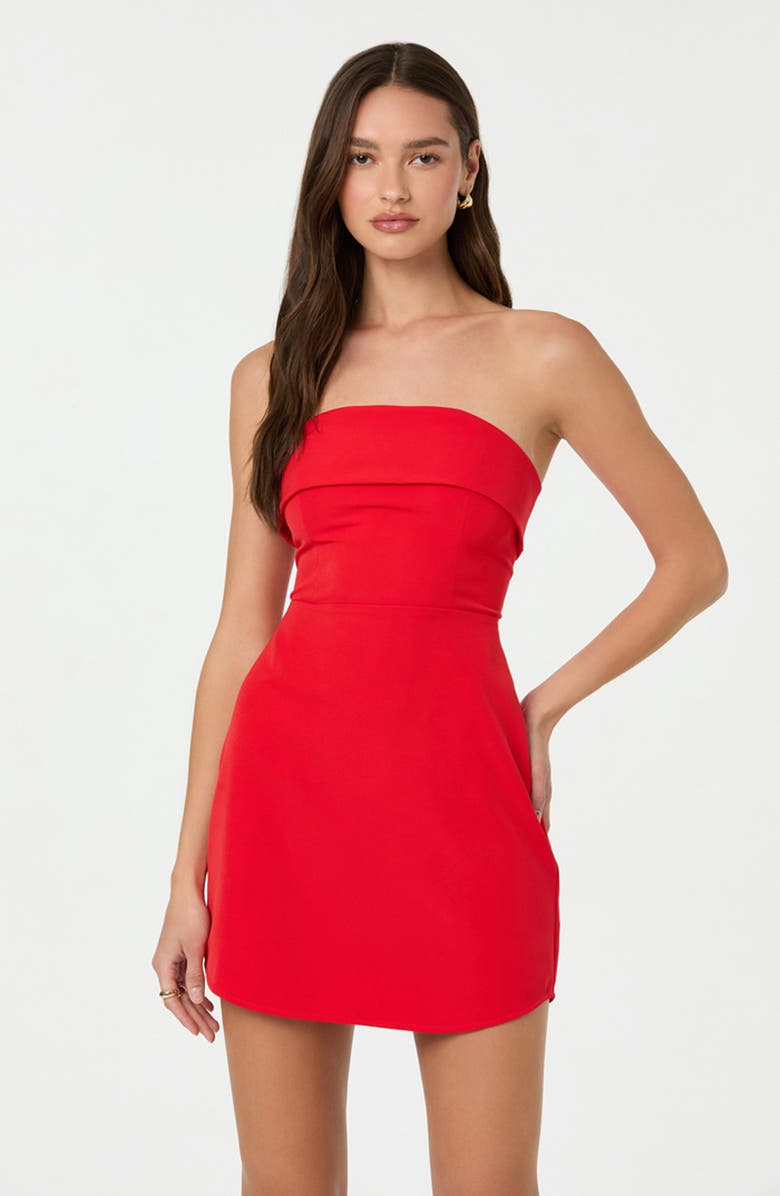 Strapless Popover Minidress