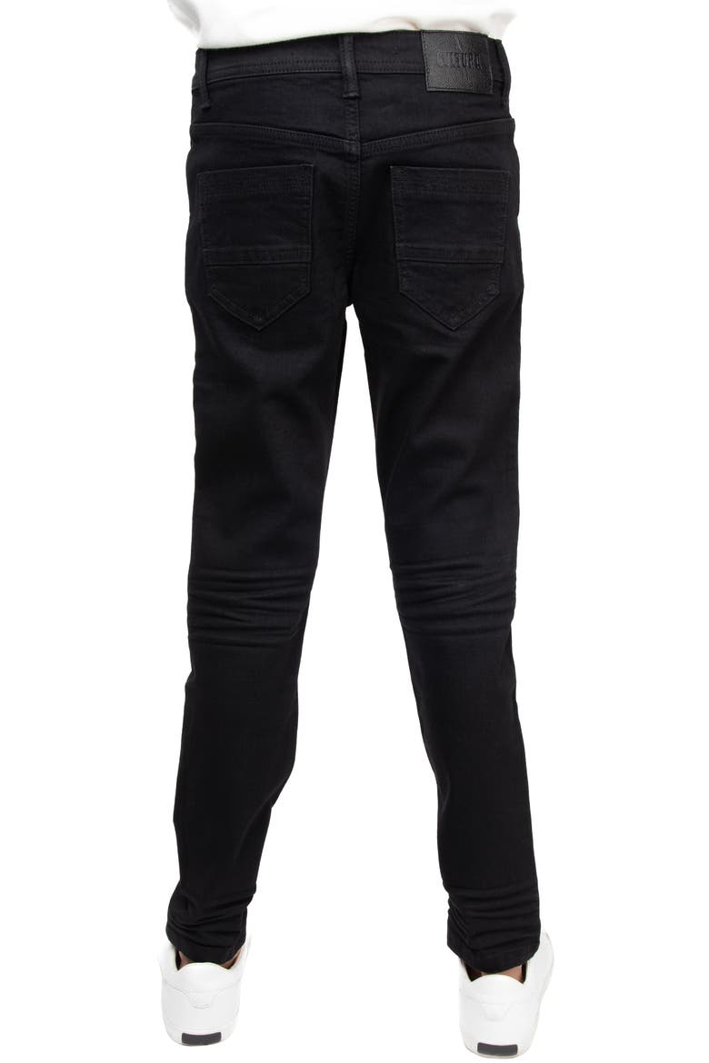 Kids' Cultura Stretch Straight Leg Jeans, Alternate, color, JET BLACK
