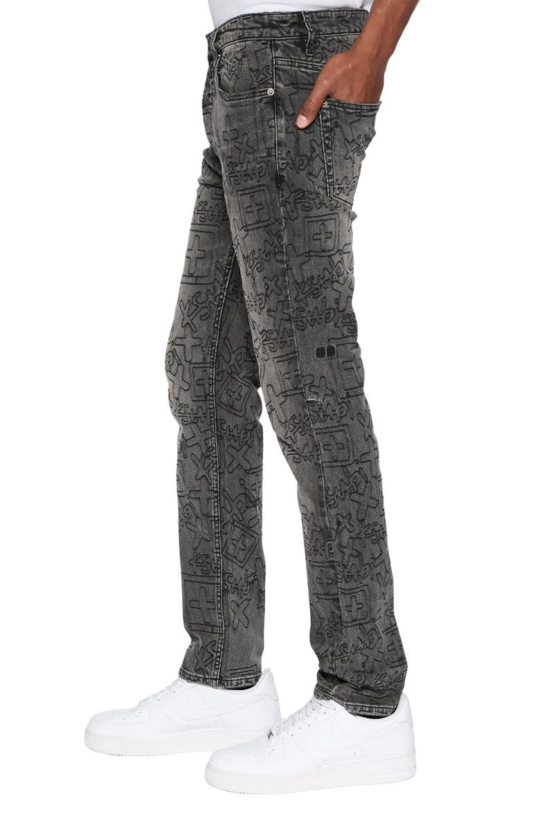 Ksubi Chitch Stencil Stitch Skinny Jeans, Alternate, color,
