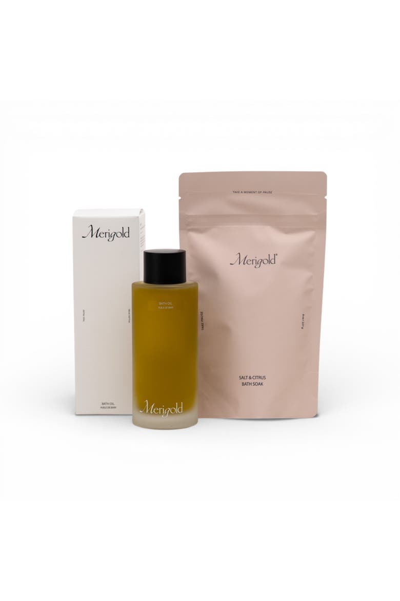Bath Oil Salt and Citrus Bath Soak Bundle, Main, color, Pink