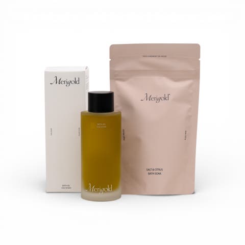 Bath Oil Salt and Citrus Bath Soak Bundle