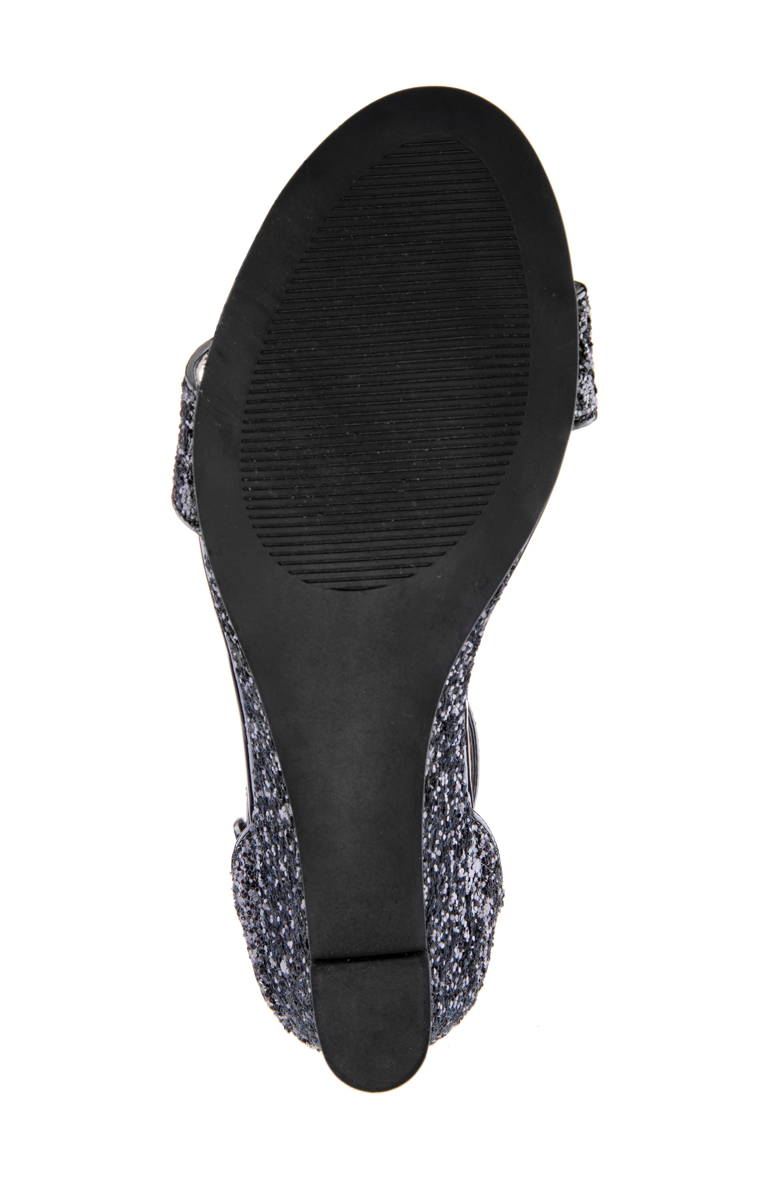 Nina Kristina Wedge Glitter Sandal, Alternate, color, 