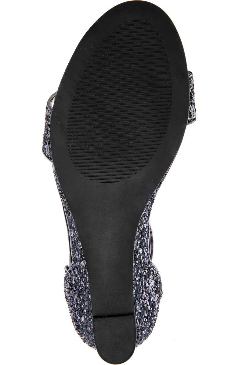Nina Kristina Wedge Glitter Sandal, Alternate, color,