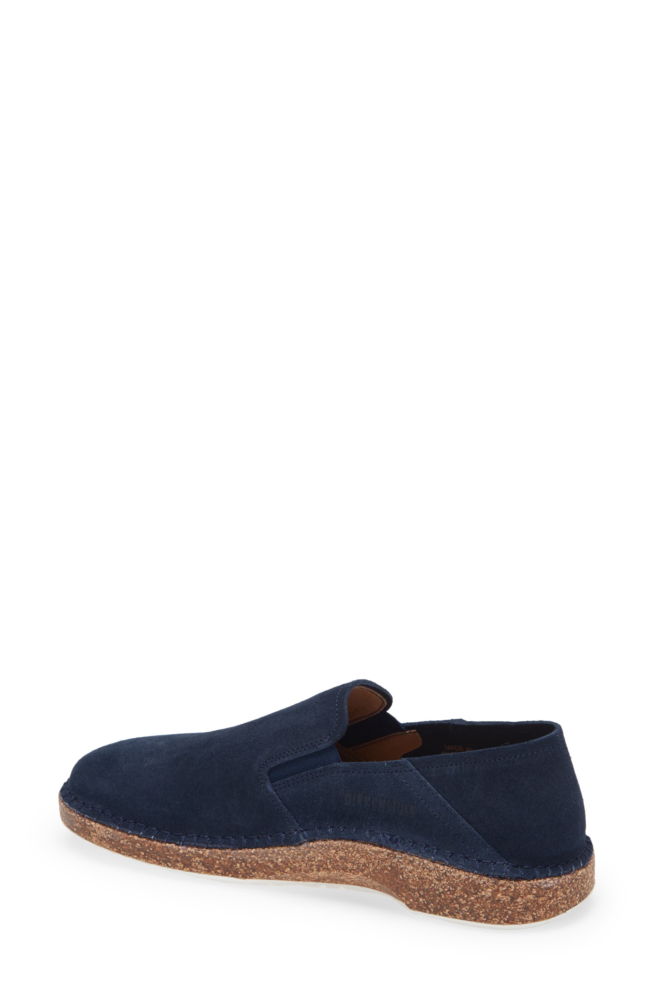 Birkenstock Callan Convertible Heel Loafer, Alternate, color, Navy Suede