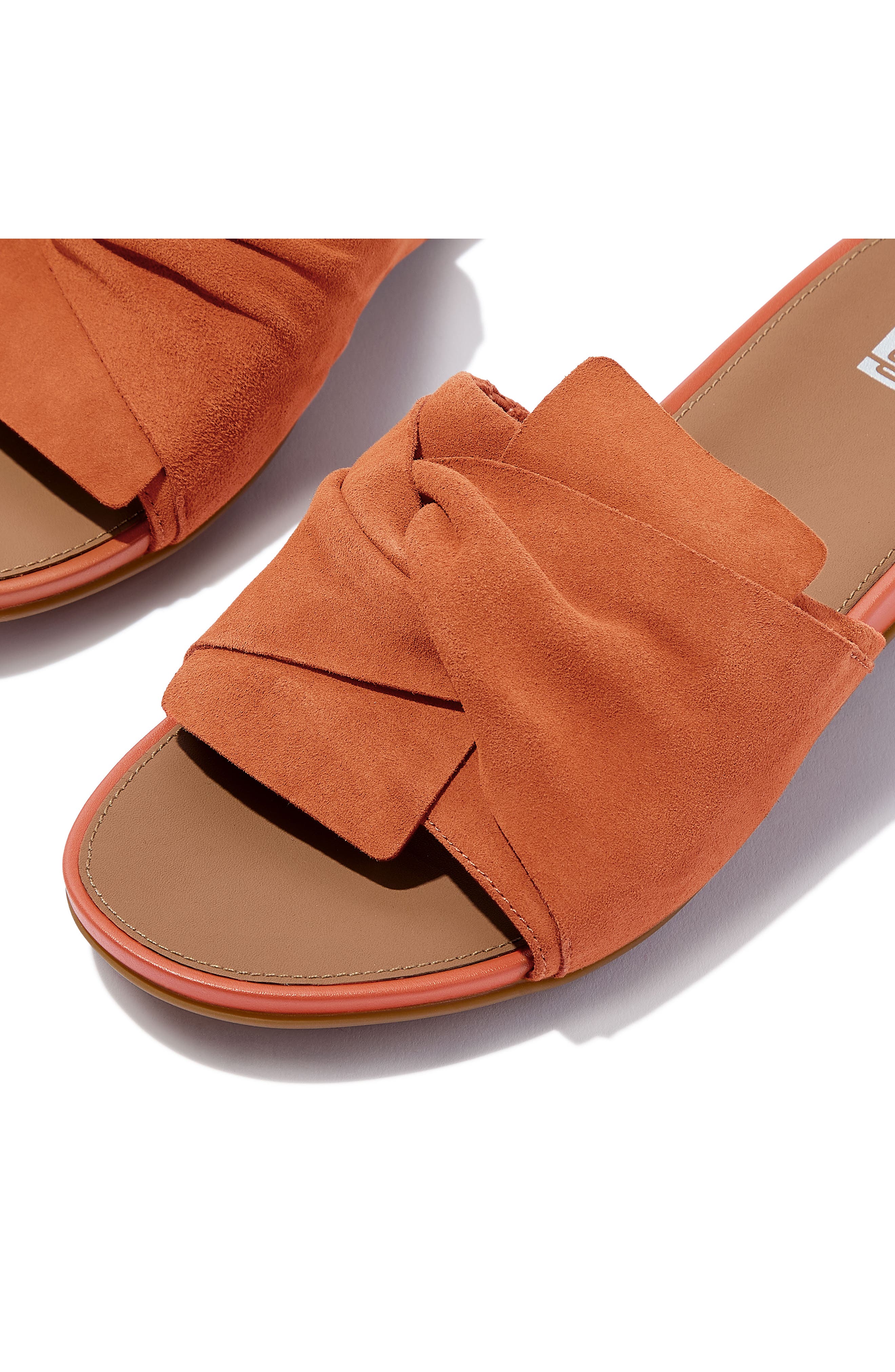 Gracie Soft Twist Slide Sandal, Alternate, color, SATSUMA