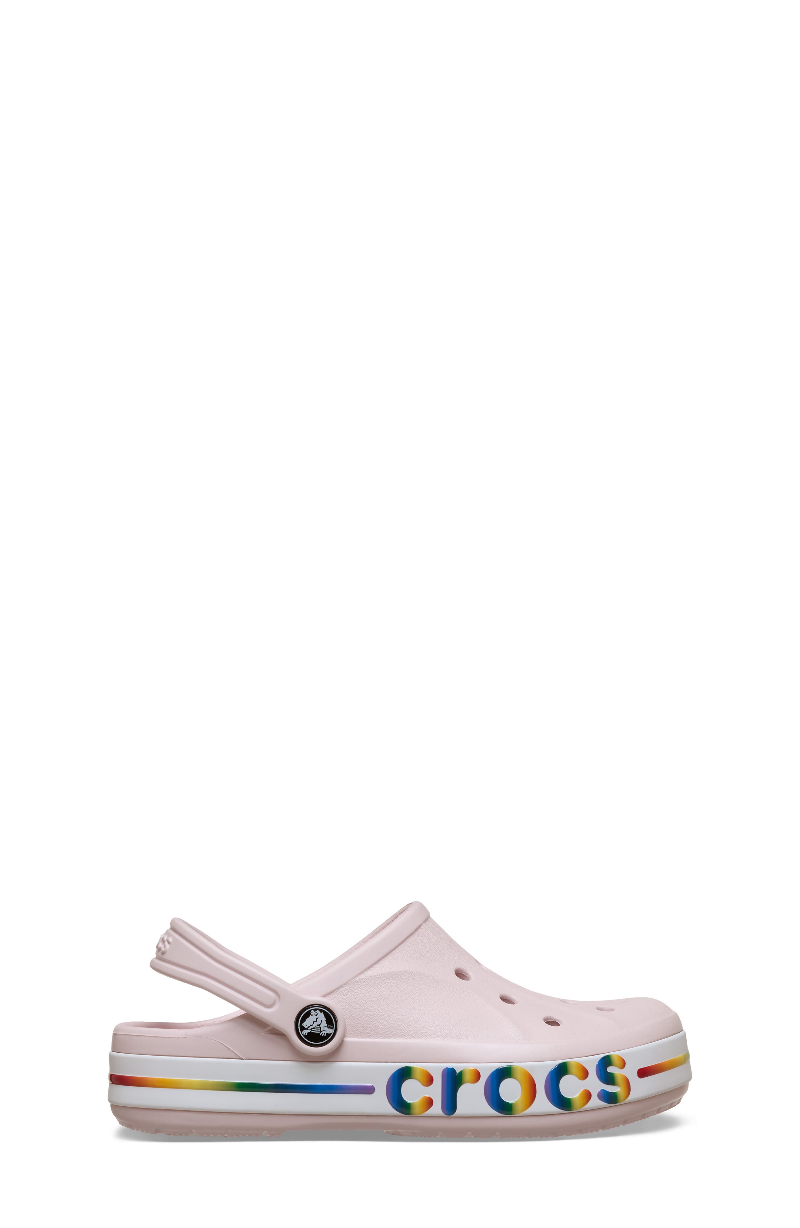 Kids' Bayaband Rainbow Band Clog, Alternate, color, BARELY PINK