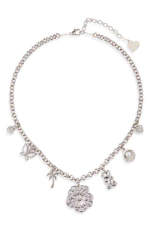 Everything and Flor Charm Necklace