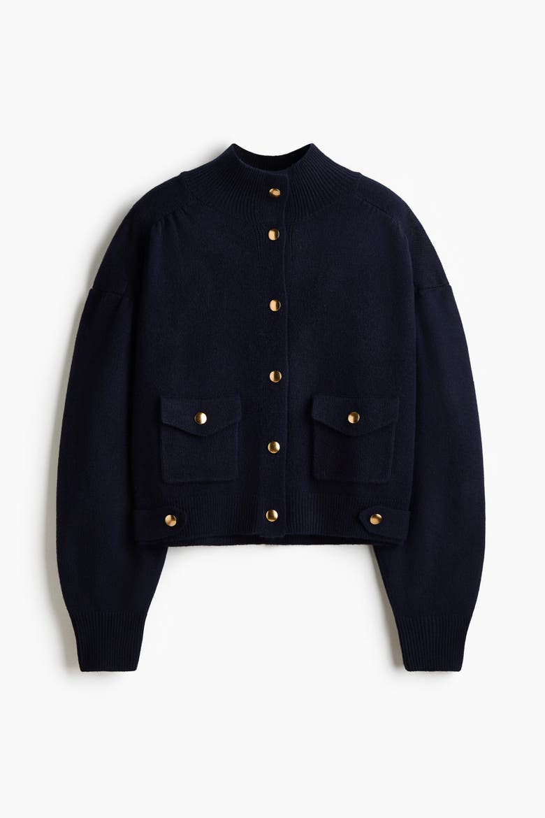 Oversized Cardigan, Alternate, color, Navy blue