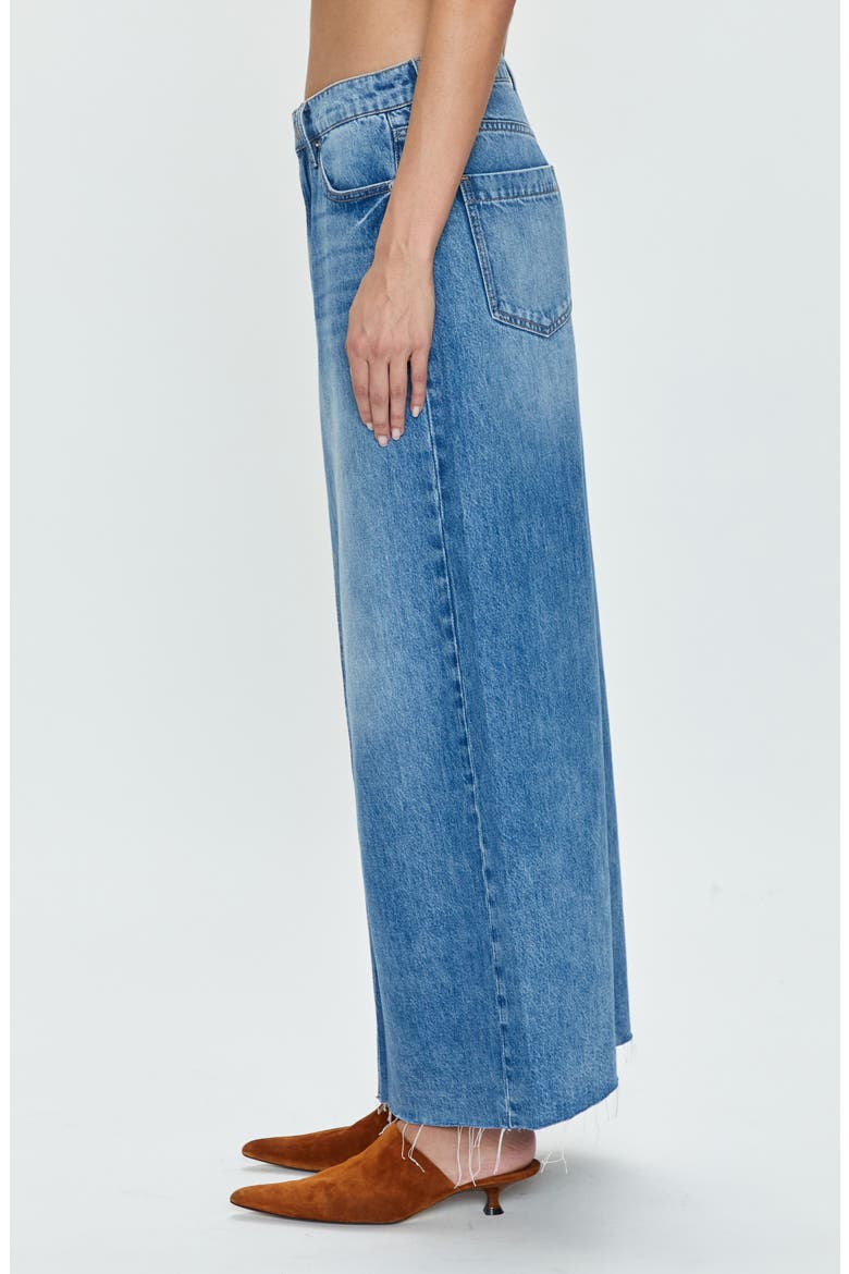 Raye Denim Maxi Skirt, Alternate, color, HIGH NOON
