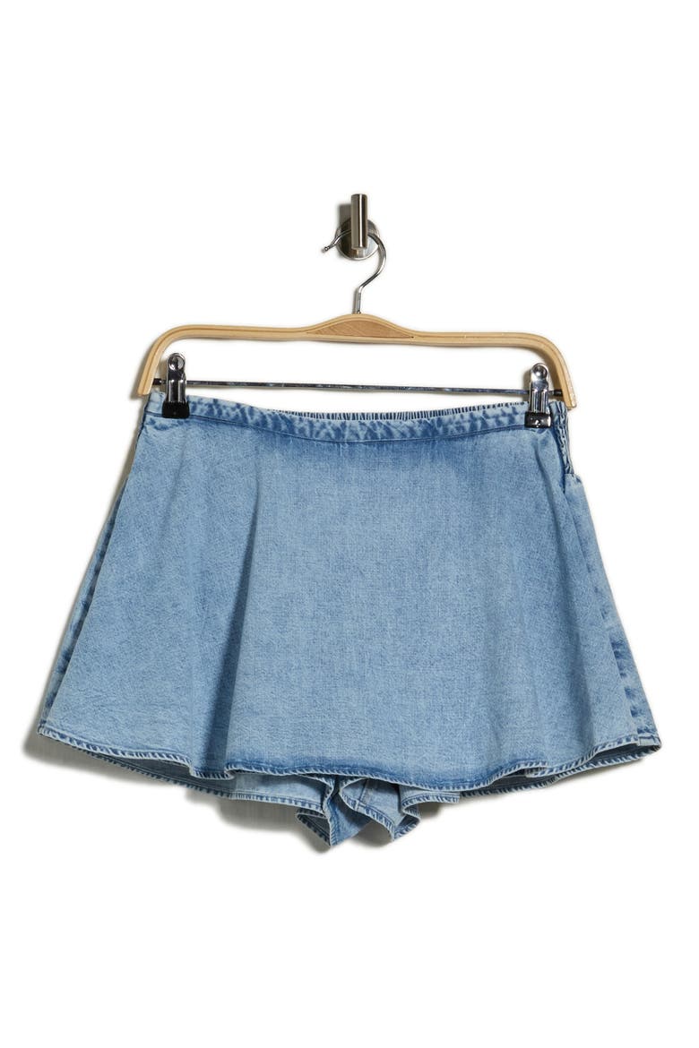 Paradise Denim Skort, Alternate, color, INDIGO BLUE