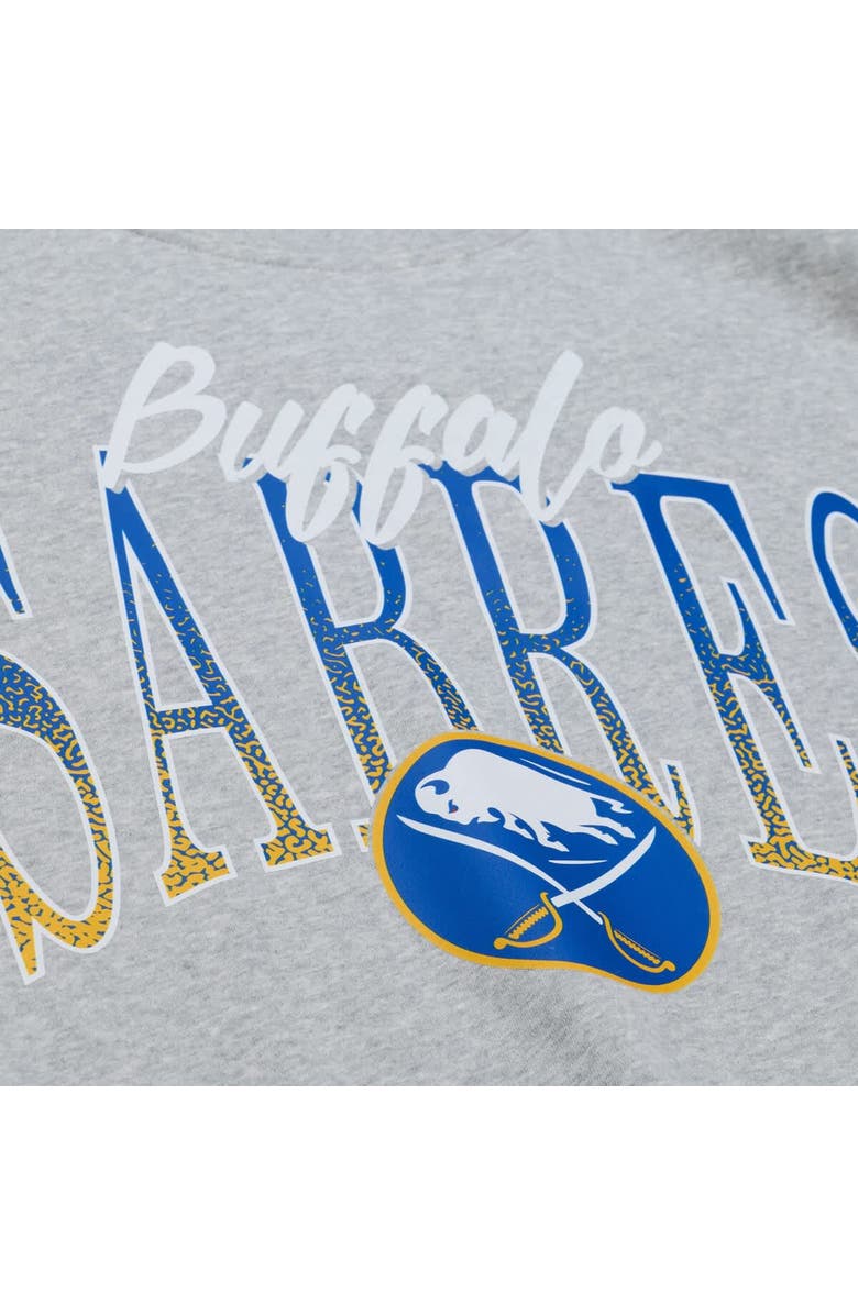 Mitchell & Ness Women's Mitchell & Ness  Heather Gray Buffalo Sabres Hockey Night Sweatshirt, Alternate, color, Heather Gray