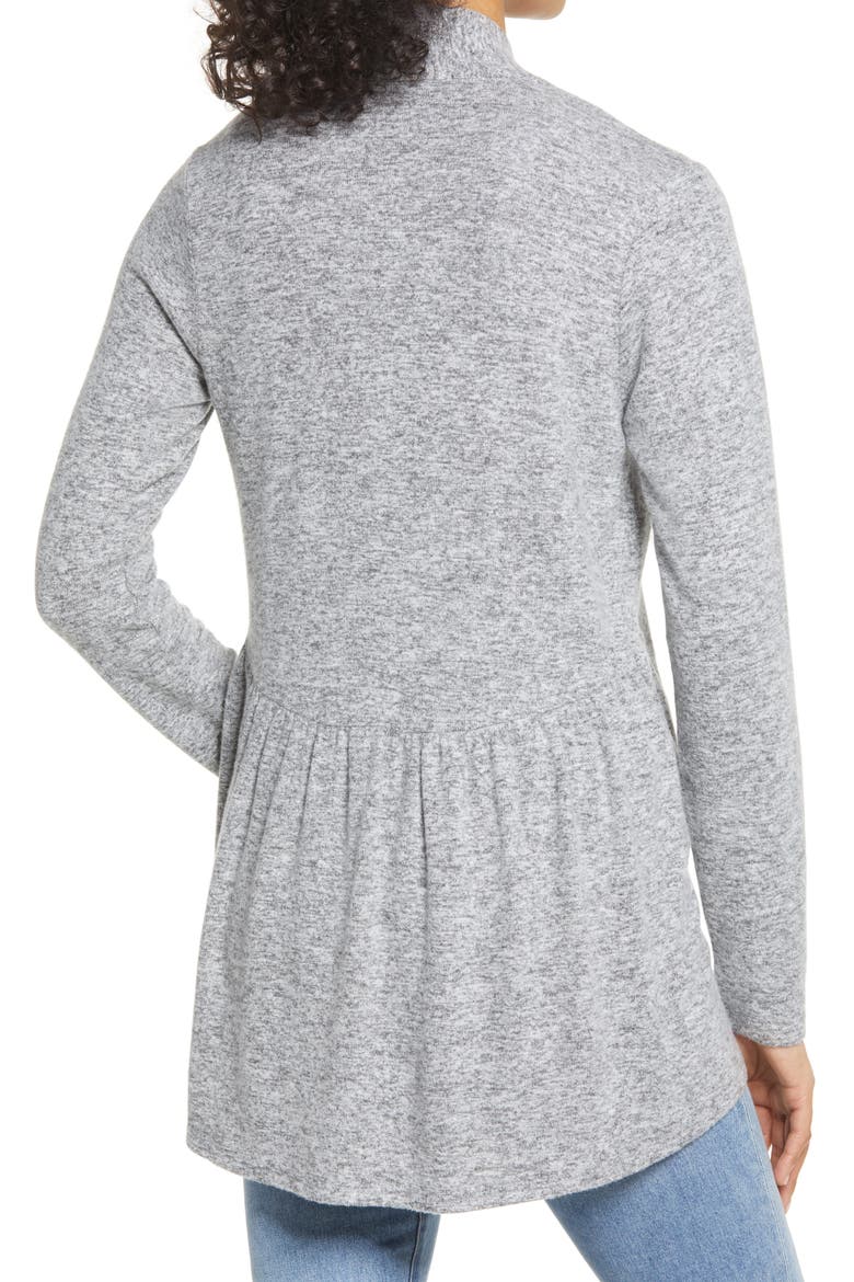Open Front Cardigan, Alternate, color, H GREY