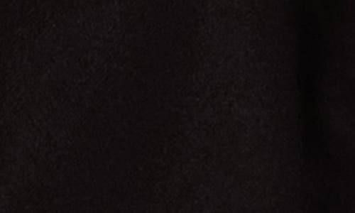 Nordstrom Rack Faux Leather Trim Cape In Black