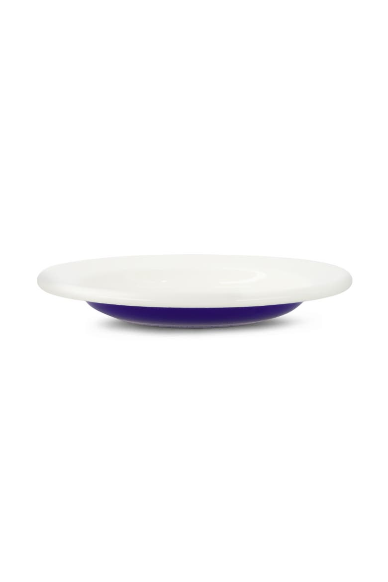 Two Tone Enamel Dinner Bowl - Set of 4, Alternate, color, Royal Blue & Ivory