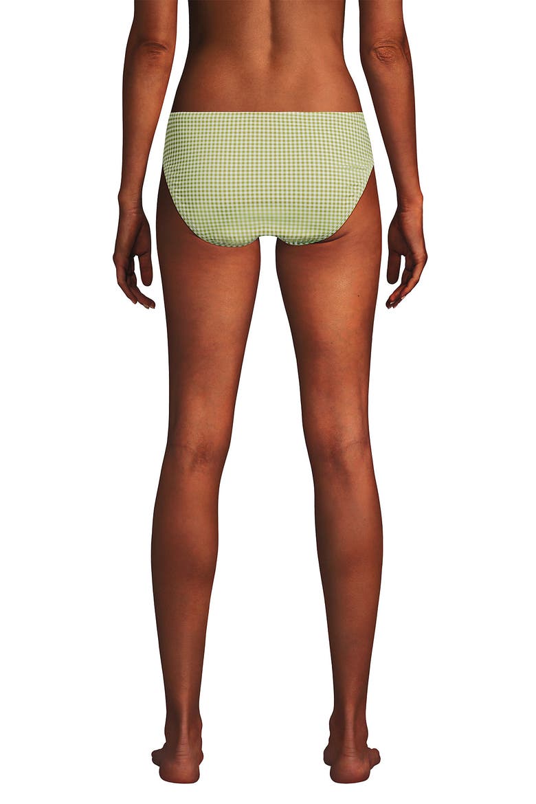 Hipster Bikini Bottoms, Alternate, color, Bright Pistachio Gingham