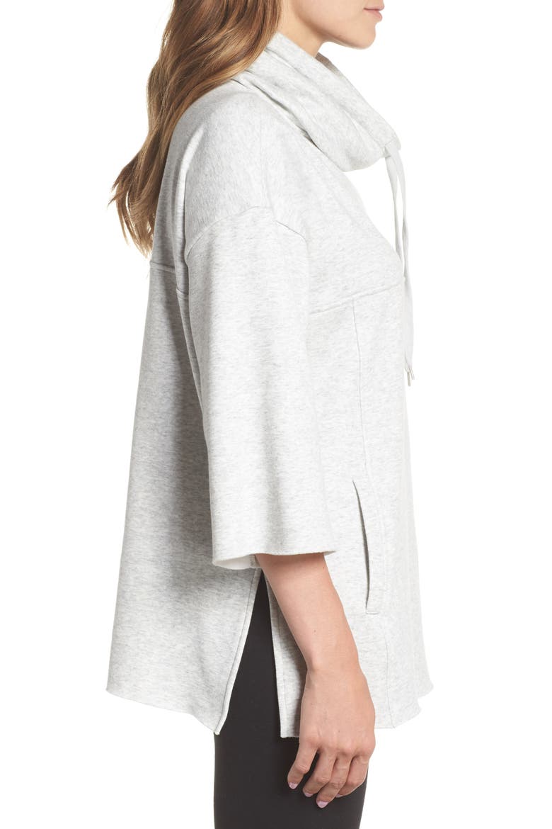 Astrid Poncho, Alternate, color, SEAL HEATHER