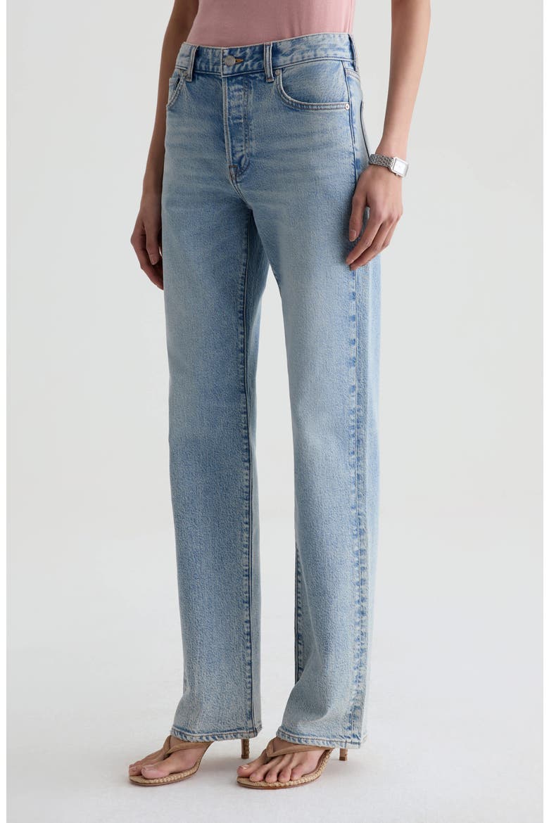 Sydney High Waist Relaxed Straight Leg Jeans, Alternate, color, HIGHWAY 29