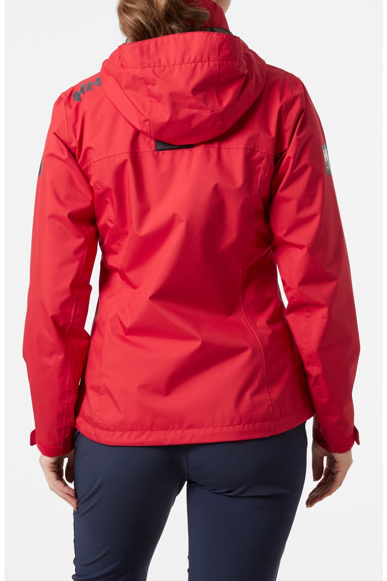 Crew Waterproof Hooded Jacket, Alternate, color, 162 RED