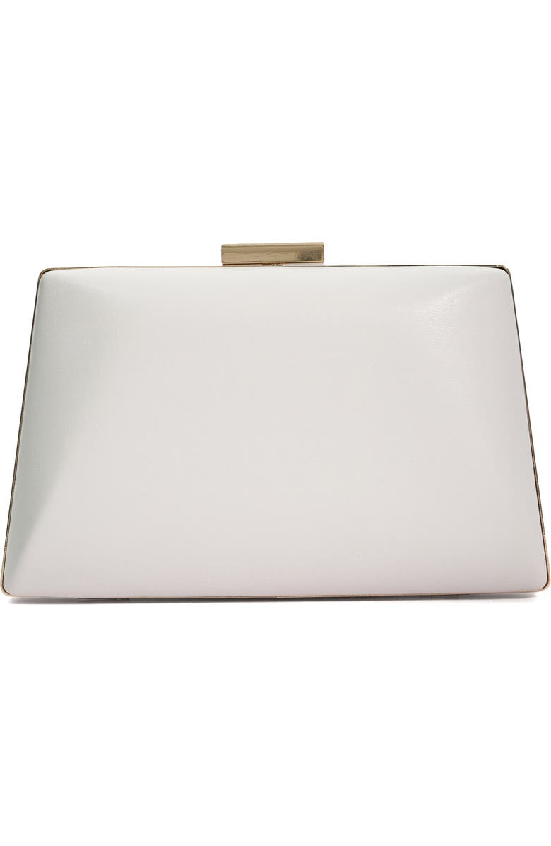 Dune London Bellaria Faux Leather Frame Clutch, Alternate, color,