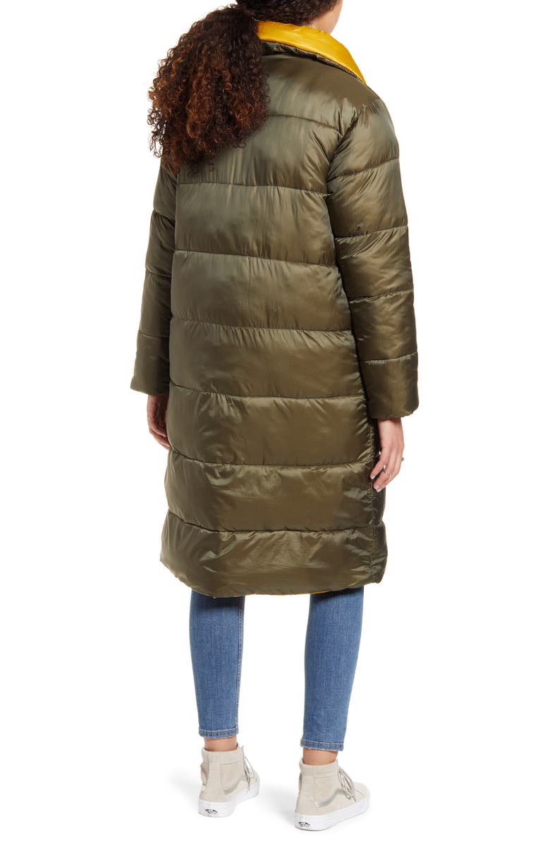 BP. Reversible Long Puffer Coat, Alternate, color, 