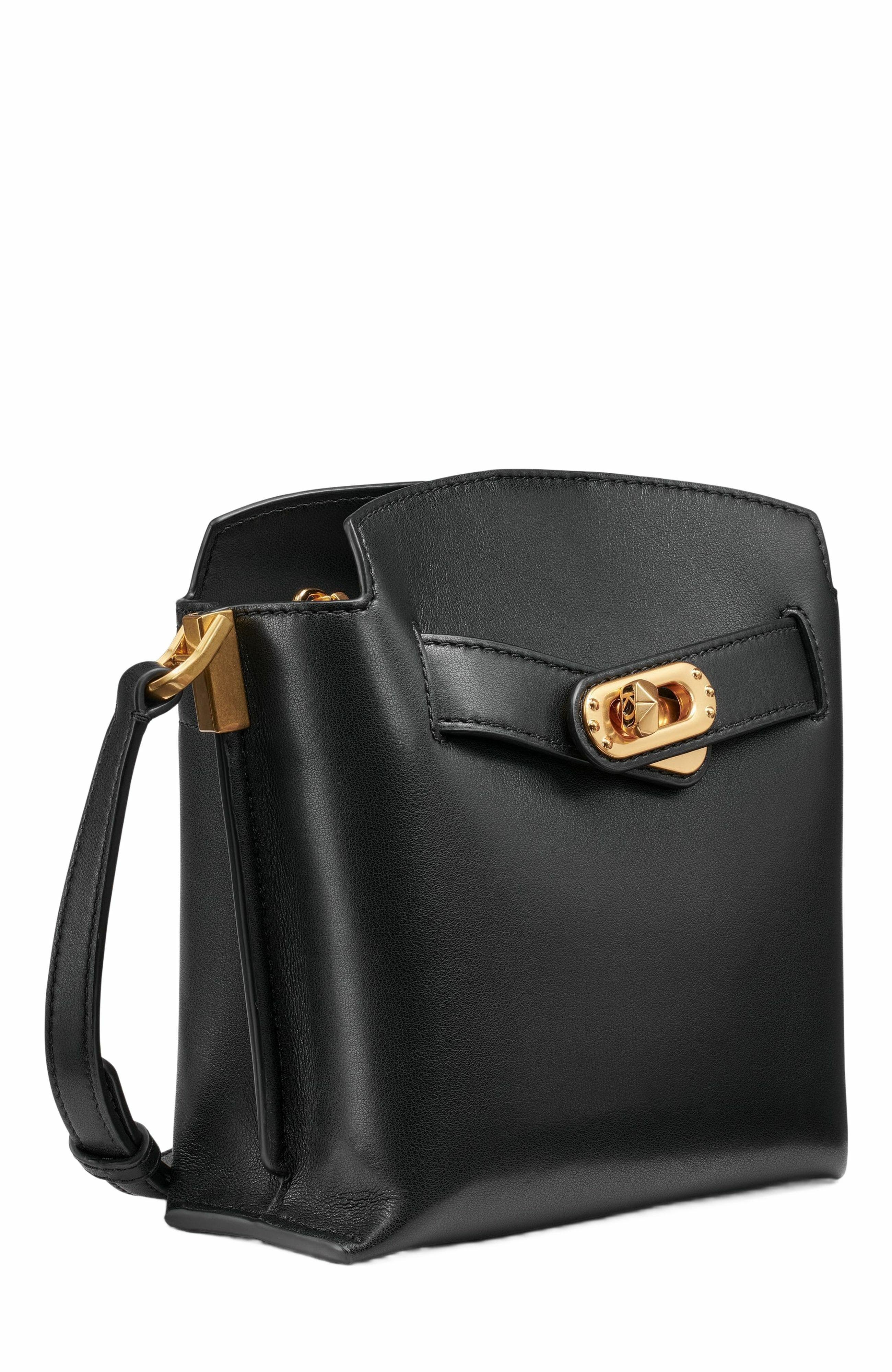 Donna Karan New York Bridgehampton Small Crossbody Bag, Alternate, color, Black/Gold