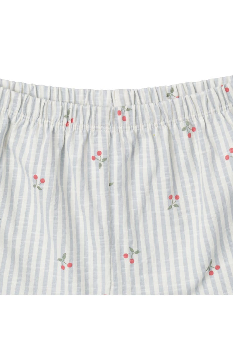 Modern Moments<sup>™</sup> by Gerber Ruffle Top and Shorts Set, Alternate, color, Light Blue Cherry Stripes