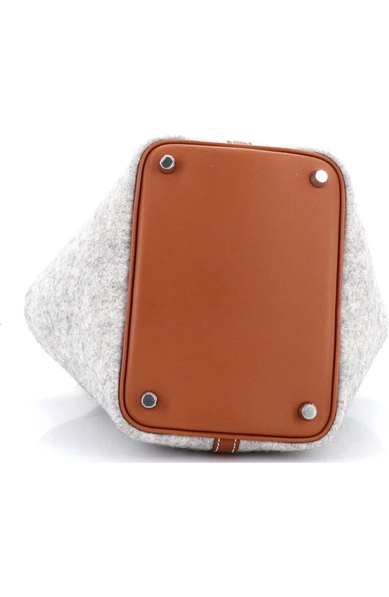 Pre-Owned Hermes Picotin Lock Bag Felt with Leather PM, Alternate, color, Gris Clair