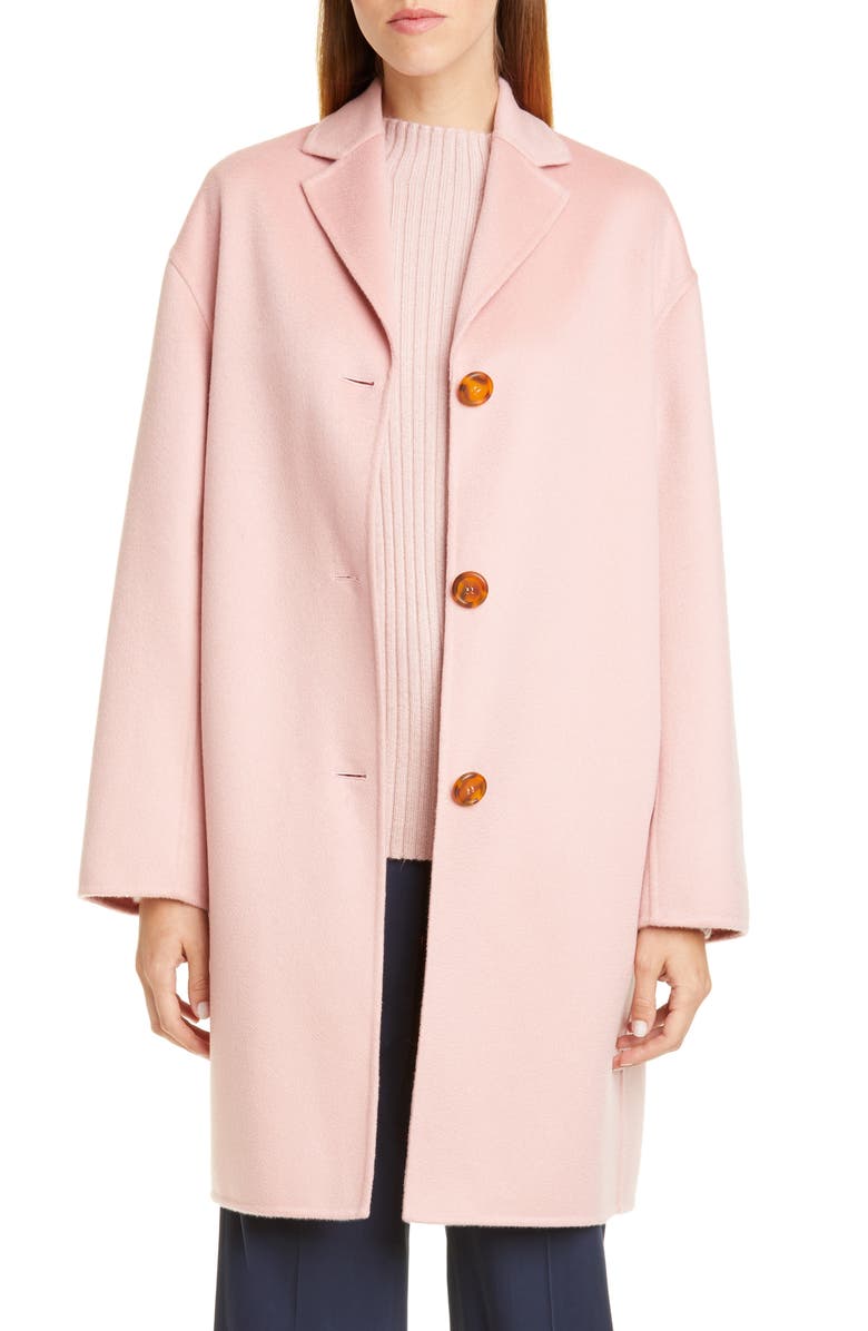 Mansur Gavriel Classic Double Face Cashmere Coat, Main, color,