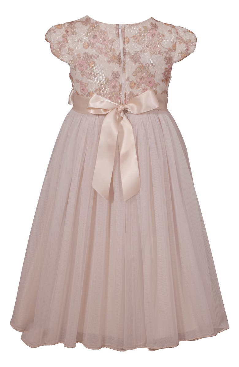 GERSON & GERSON Iris & Ivy Bonded Lace Ballgown, Alternate, color, 