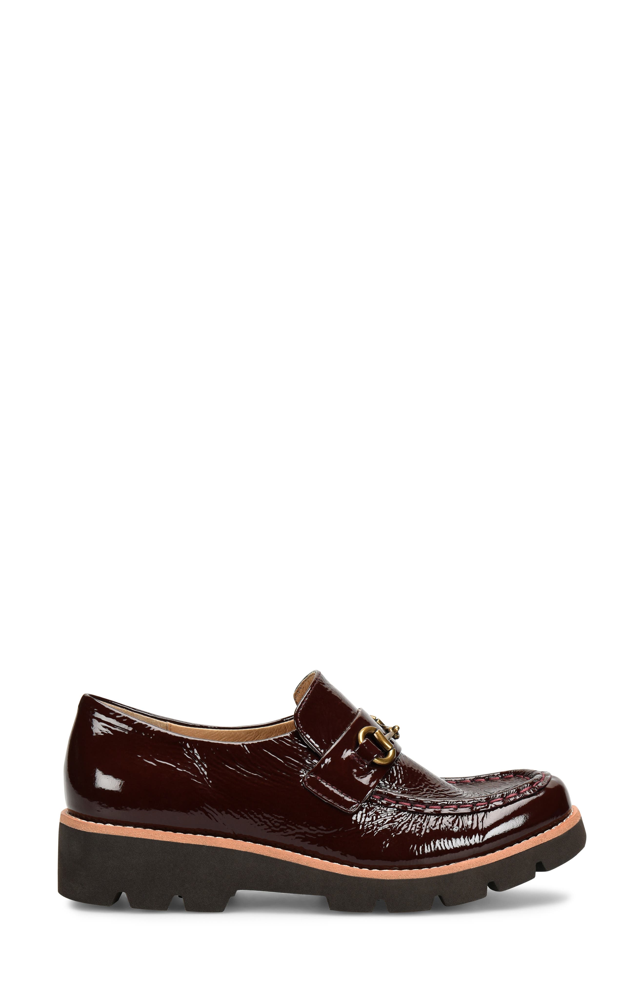 Söfft Prewitt Horsebit Loafer, Alternate, color, Burgundy