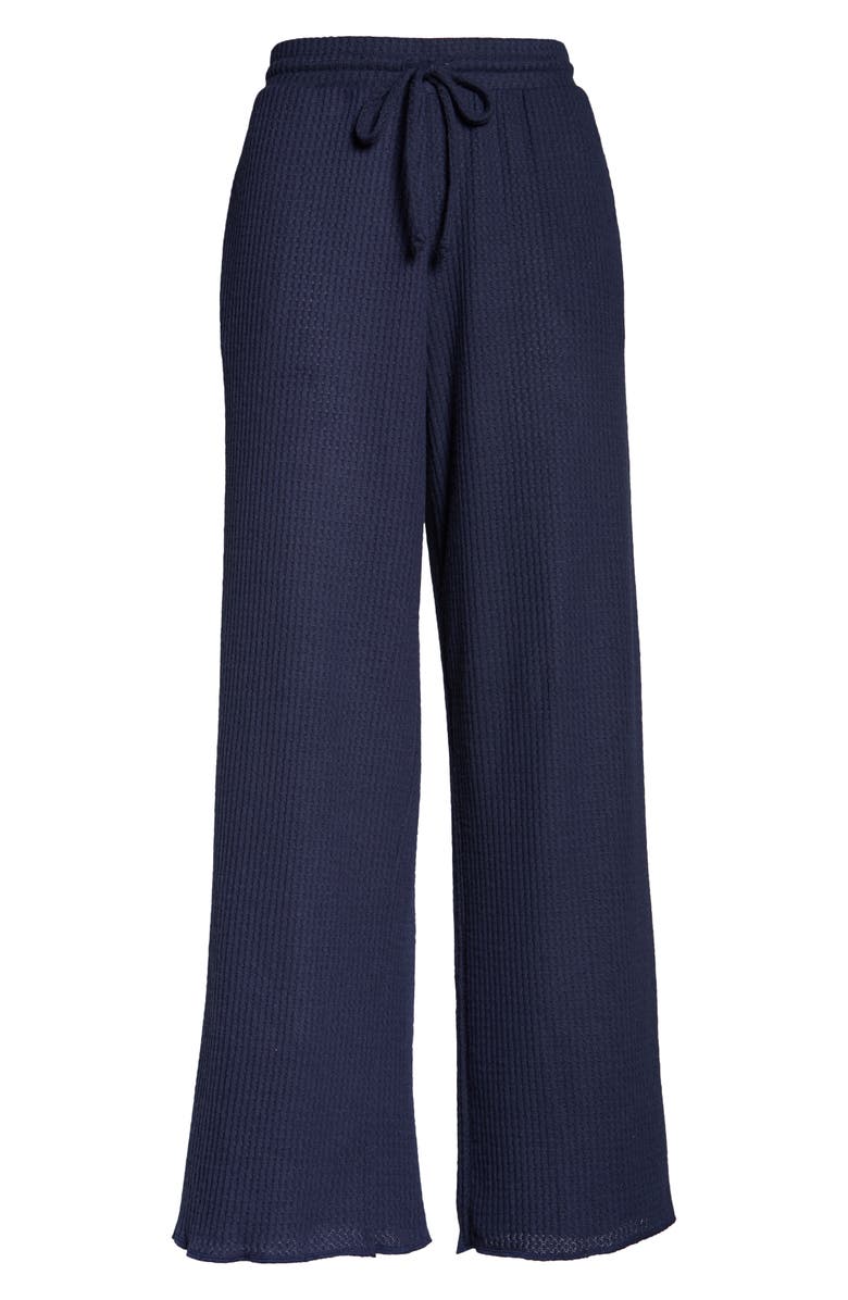 Socialite Waffle Knit Wide Leg Lounge Pants, Alternate, color,